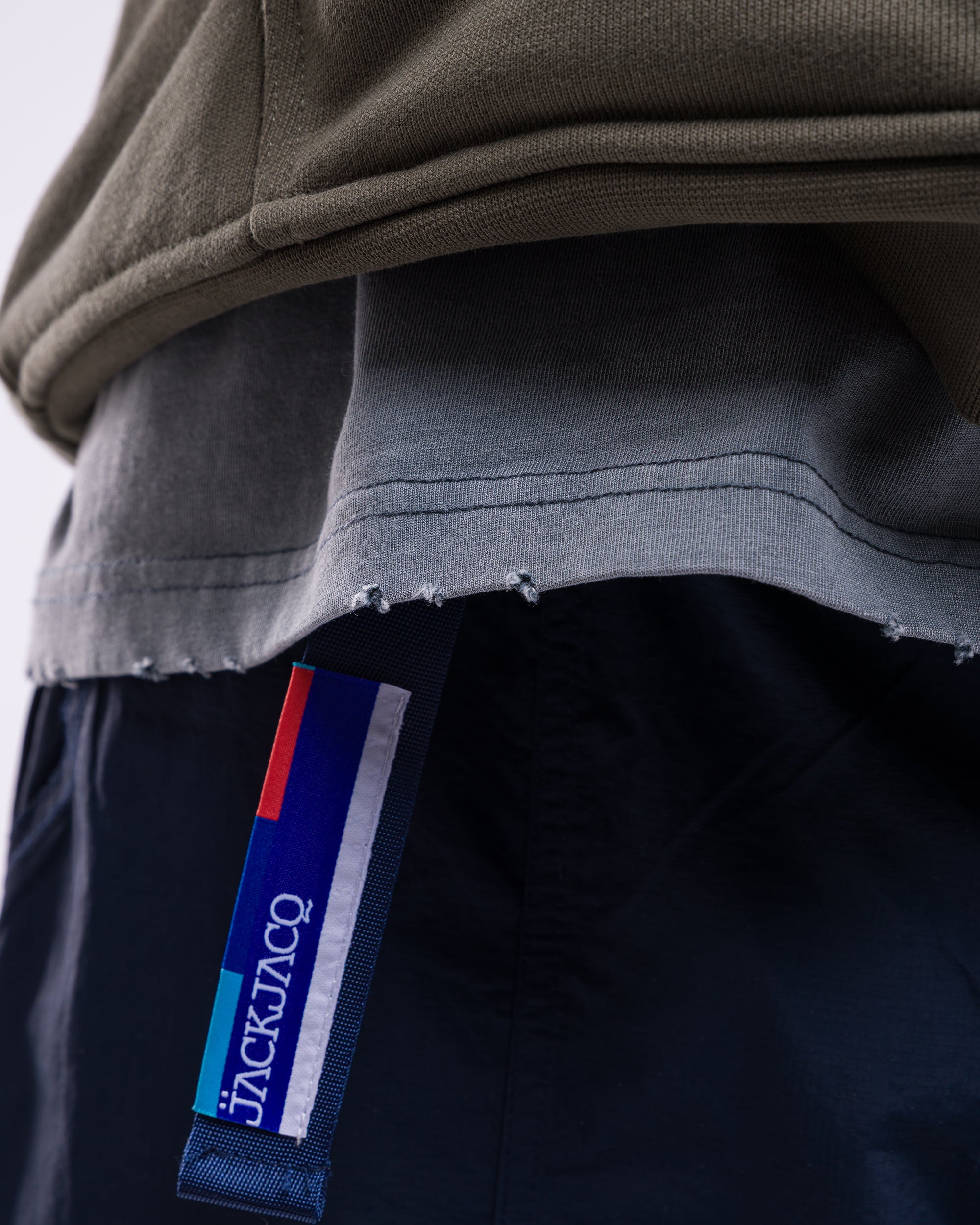 WIDE-LEG NYLON PANTS